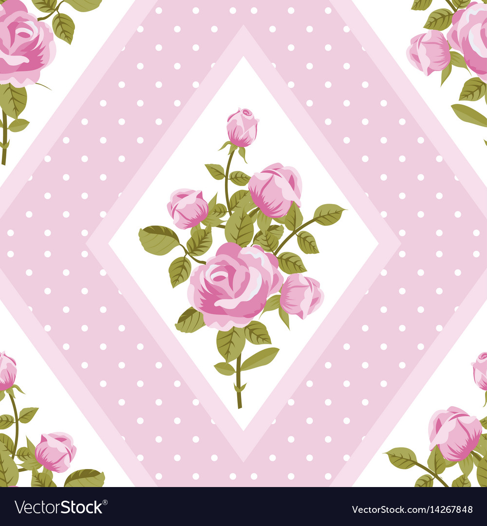 Pink Rose Seamless Wallpaper