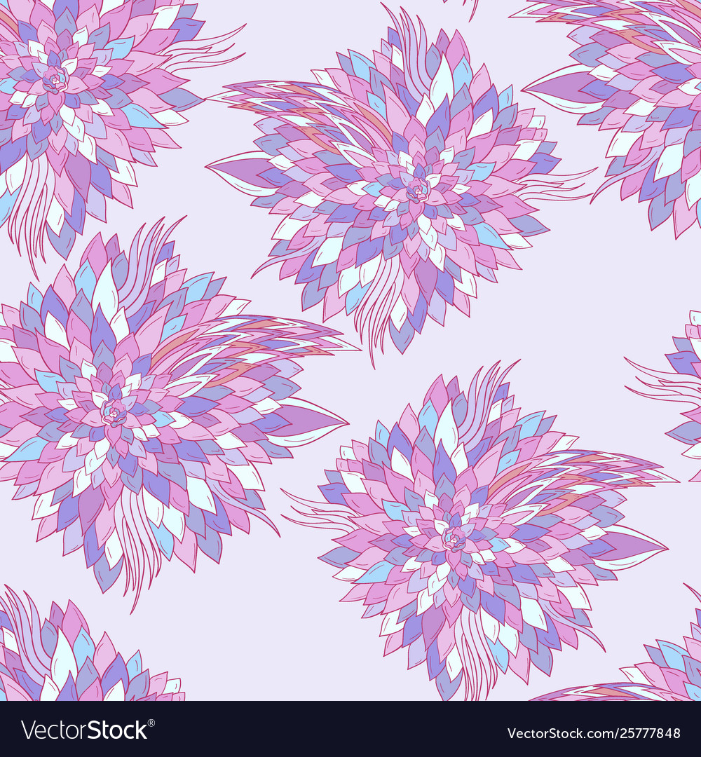 Seamless floral background with abstract patterns vector image Seamless floral background with abstract patterns