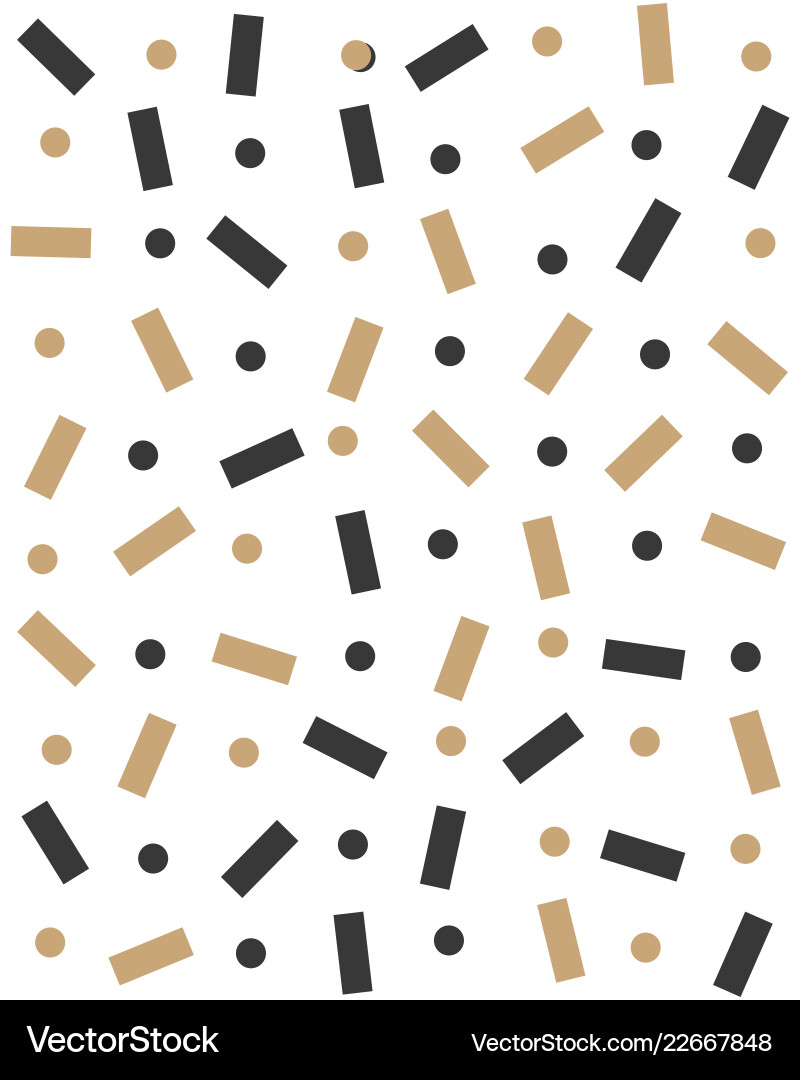 Seamless pattern with confetti Royalty Free Vector Image