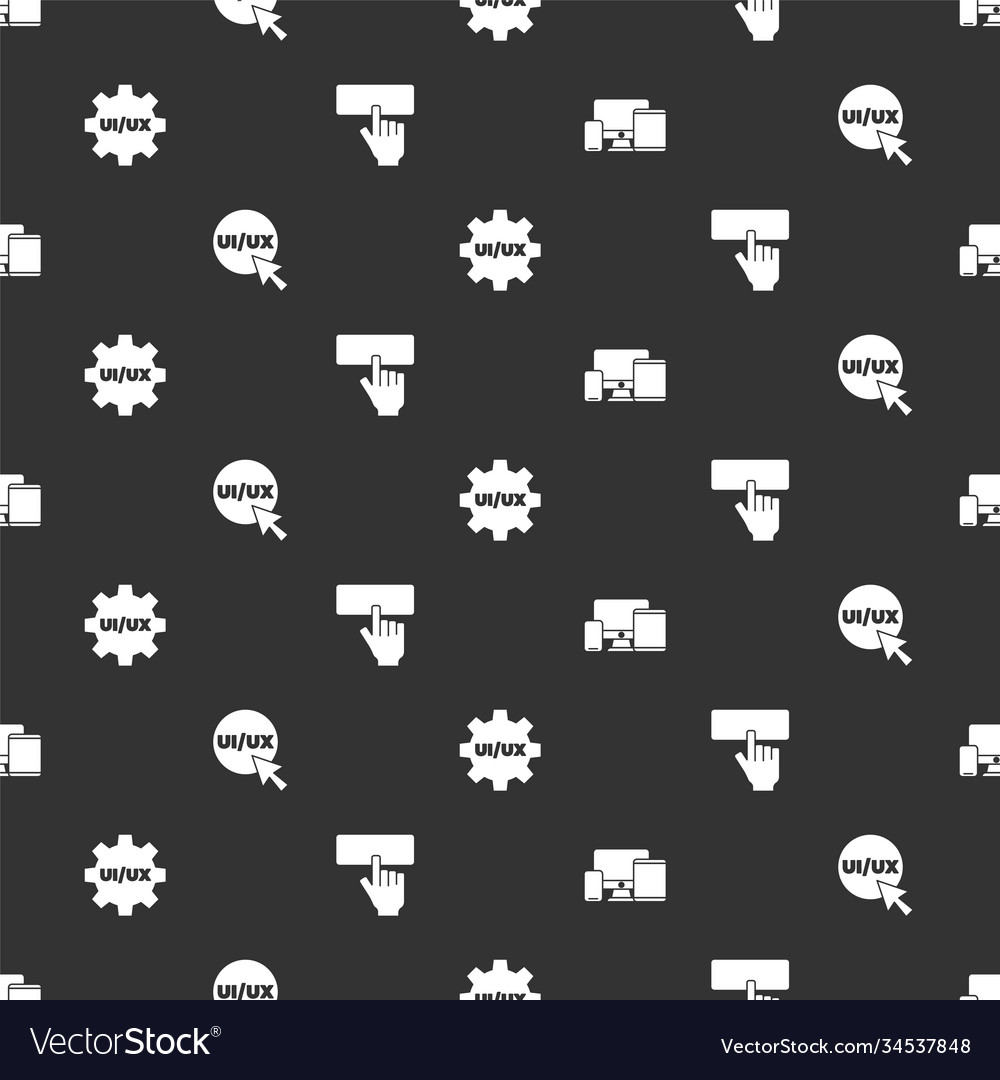 Set monitor mobile tablet ui ux design vector image Set monitor mobile tablet ui ux design