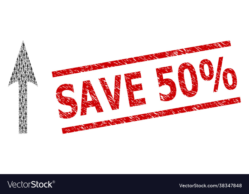 Sharp arrow up fractal composition vector image Sharp arrow up fractal composition
