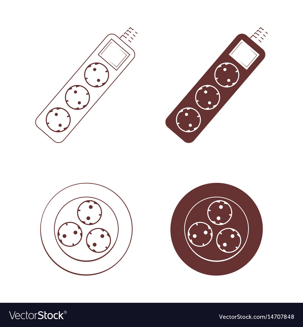 Socket icon set Royalty Free Vector Image - VectorStock