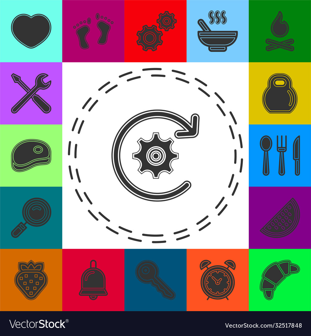 Workflow icon simple element