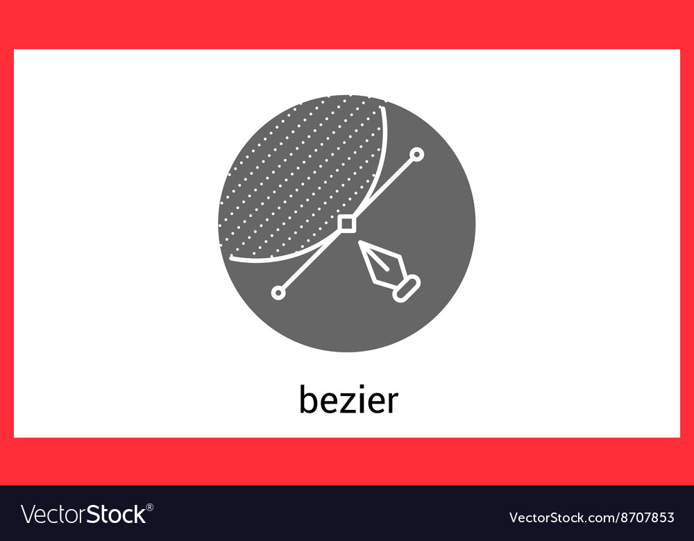 Bezier curve outline contour