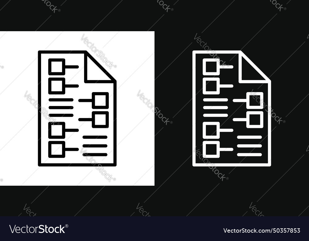Planning icon set project communication workflow