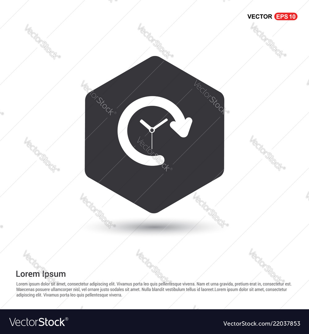 Repeat clock vector image Repeat clock