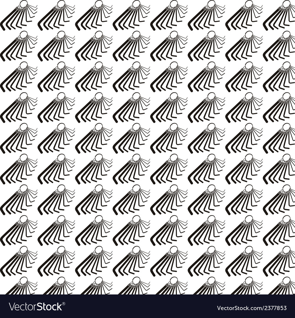 Seamless pattern background of hex wrench