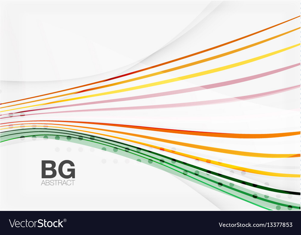 Thin lines wave abstract background vector image Thin lines wave abstract background