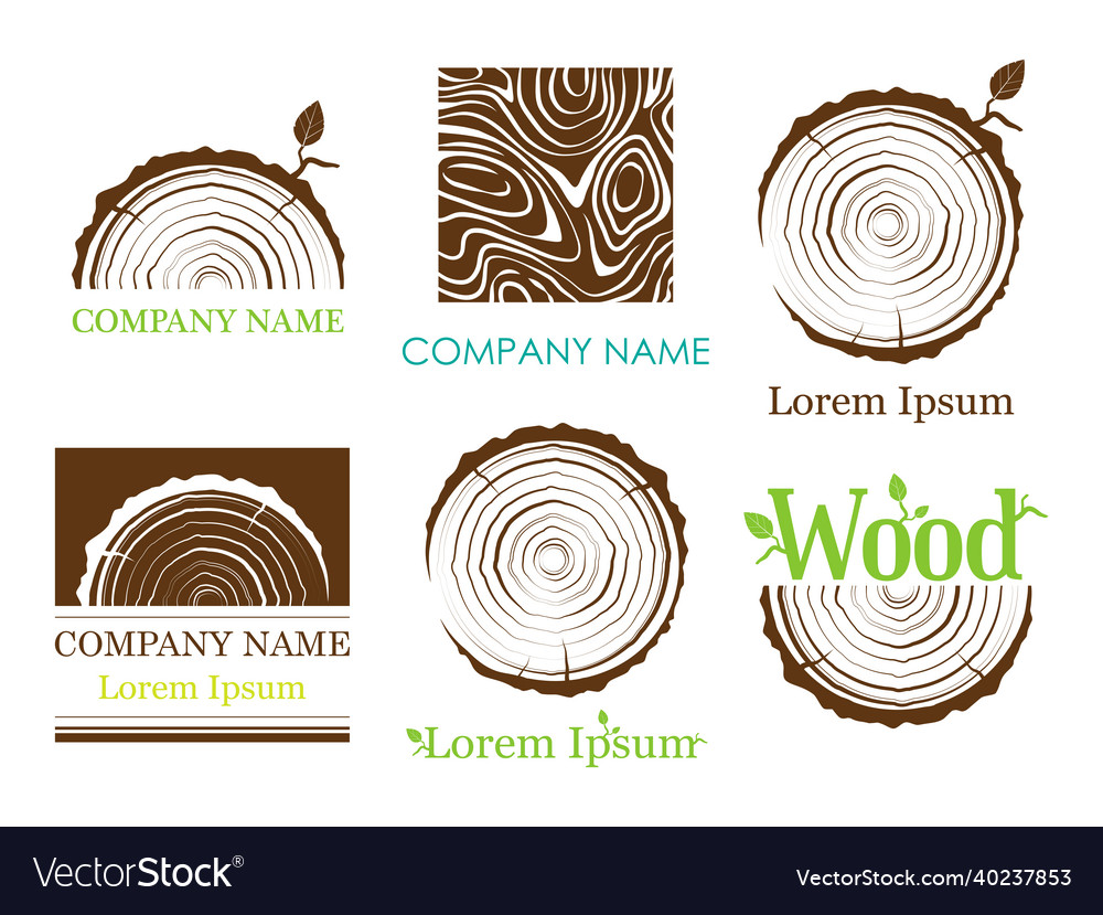 Tree Ring Cross-Section Logo