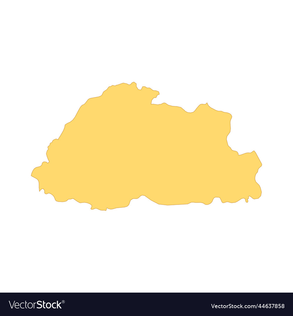 Bhutan map color line element border