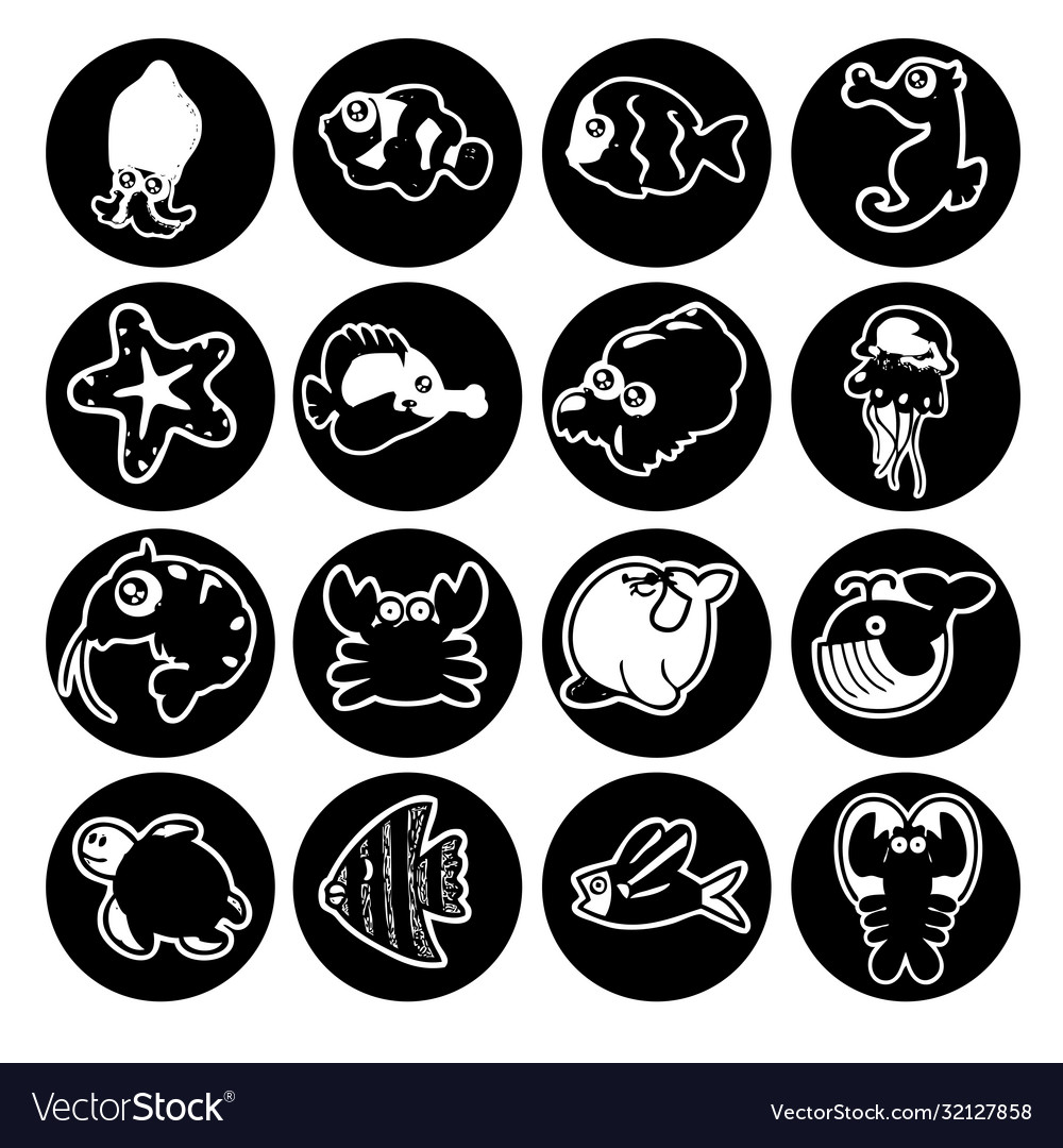 Collection icons for web design isolated on white