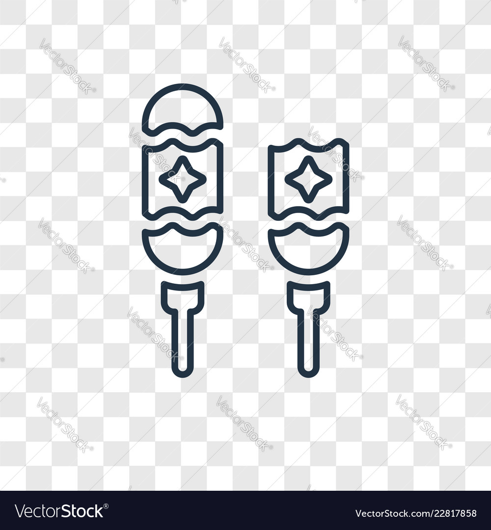 Corndog concept linear icon isolated