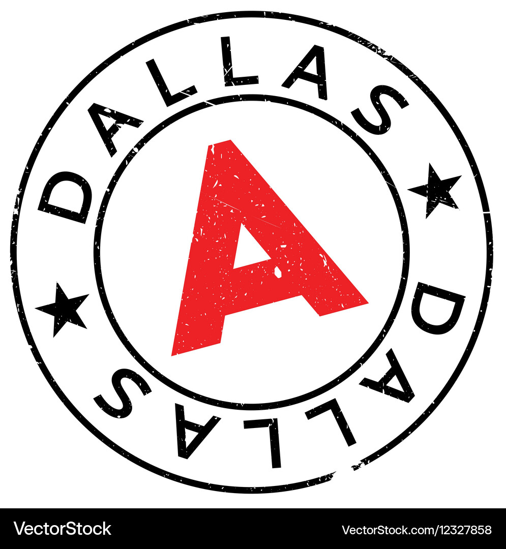Dallas stamp rubber grunge Royalty Free Vector Image