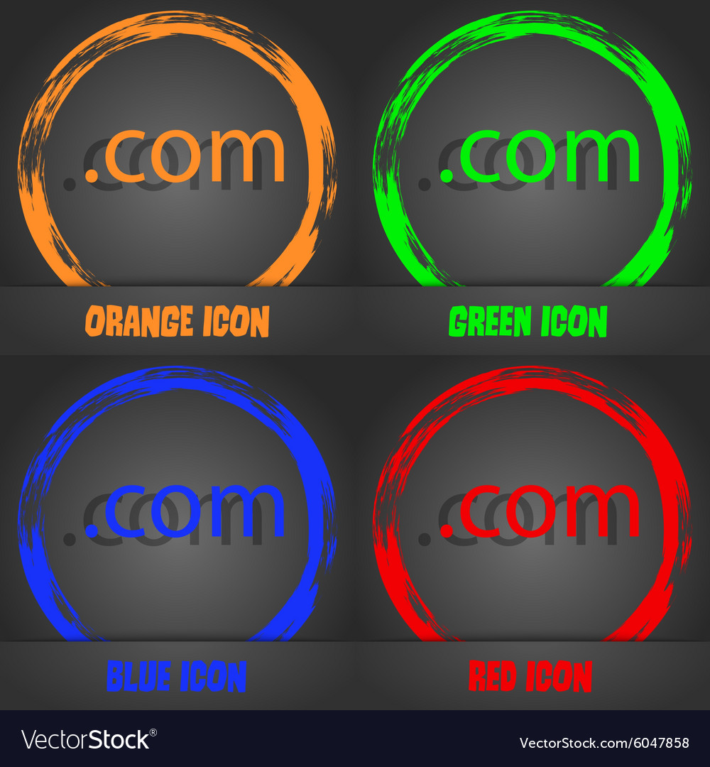 Domain com sign icon top-level internet