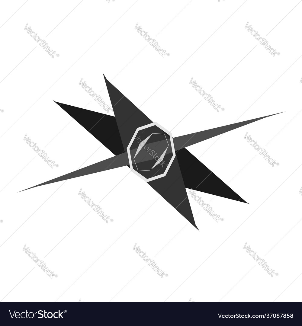 Edgy geometric abstract design element pointy vector image Edgy geometric abstract design element pointy