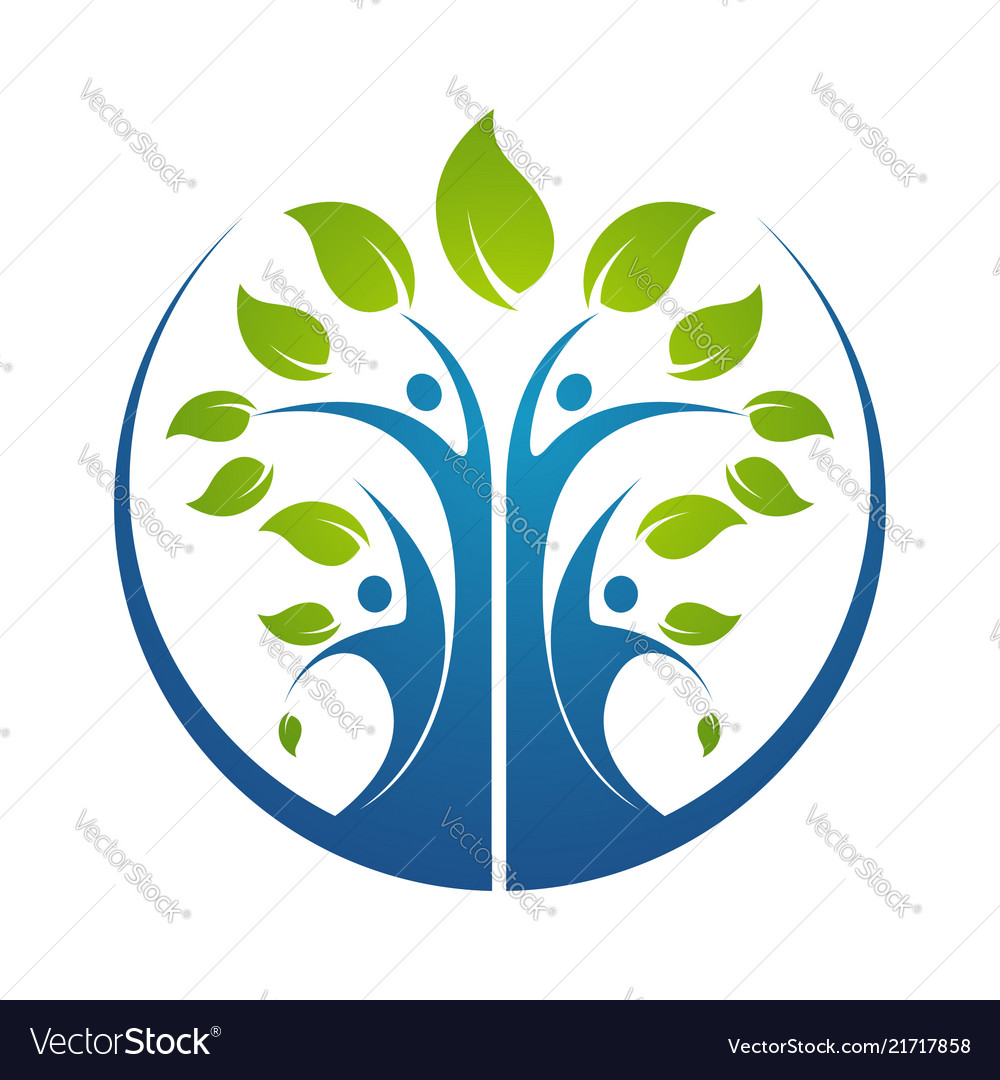 Family tree symbol icon logo design template Vector Image