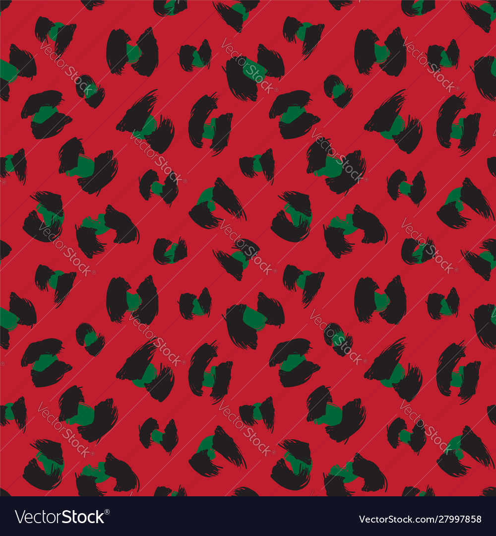 Leopard Brushstroke Pattern