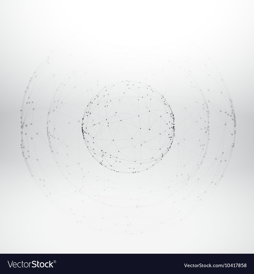 Metallic Wireframe Sphere