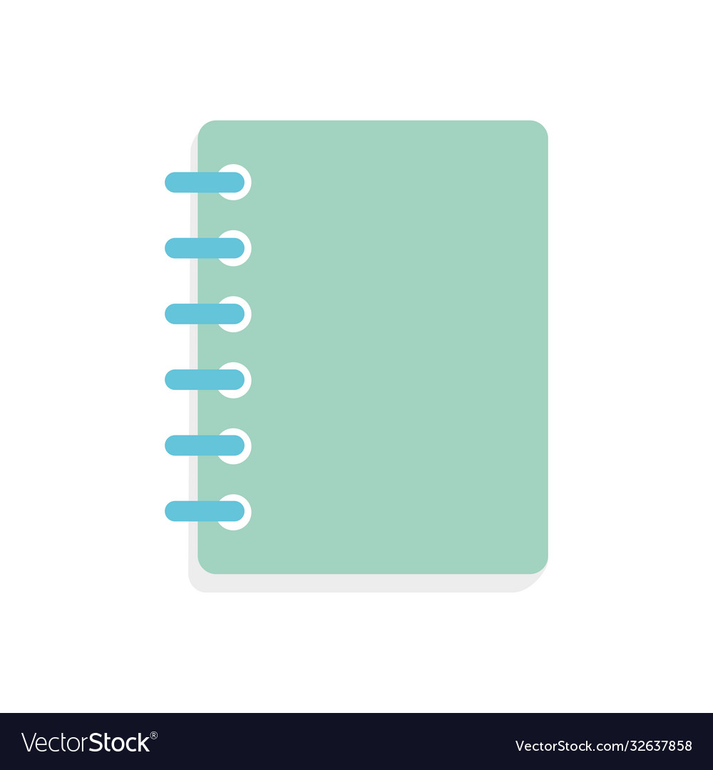 Notebook icon image flat style