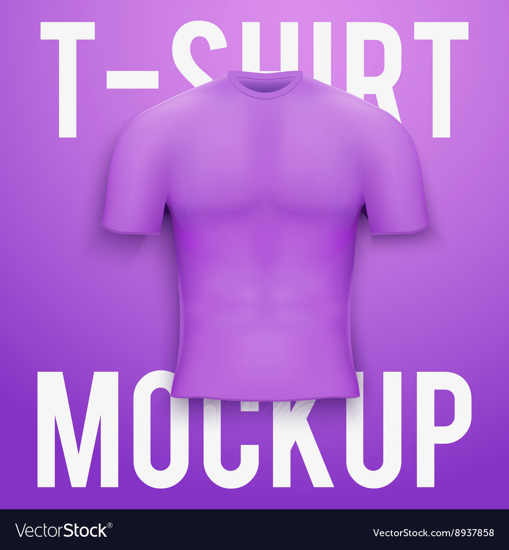 Violett T-Shirt auf Hintergrundprodukt Mockup