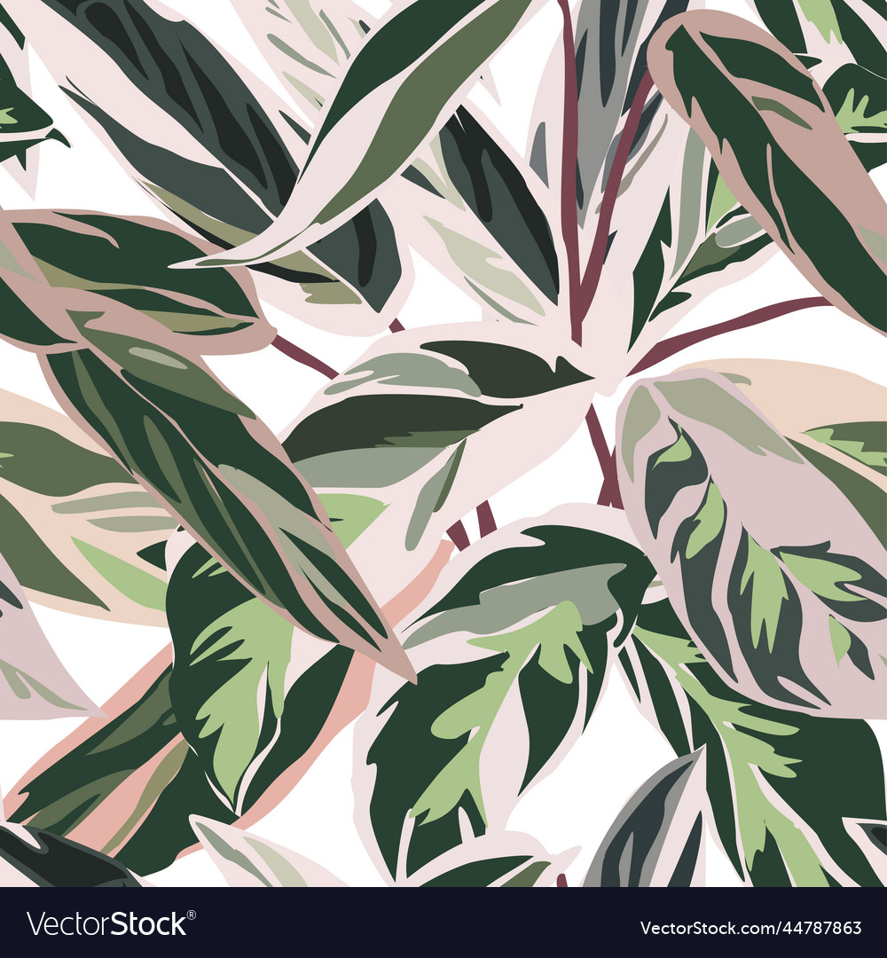 Abstract seamless pattern with leaves file