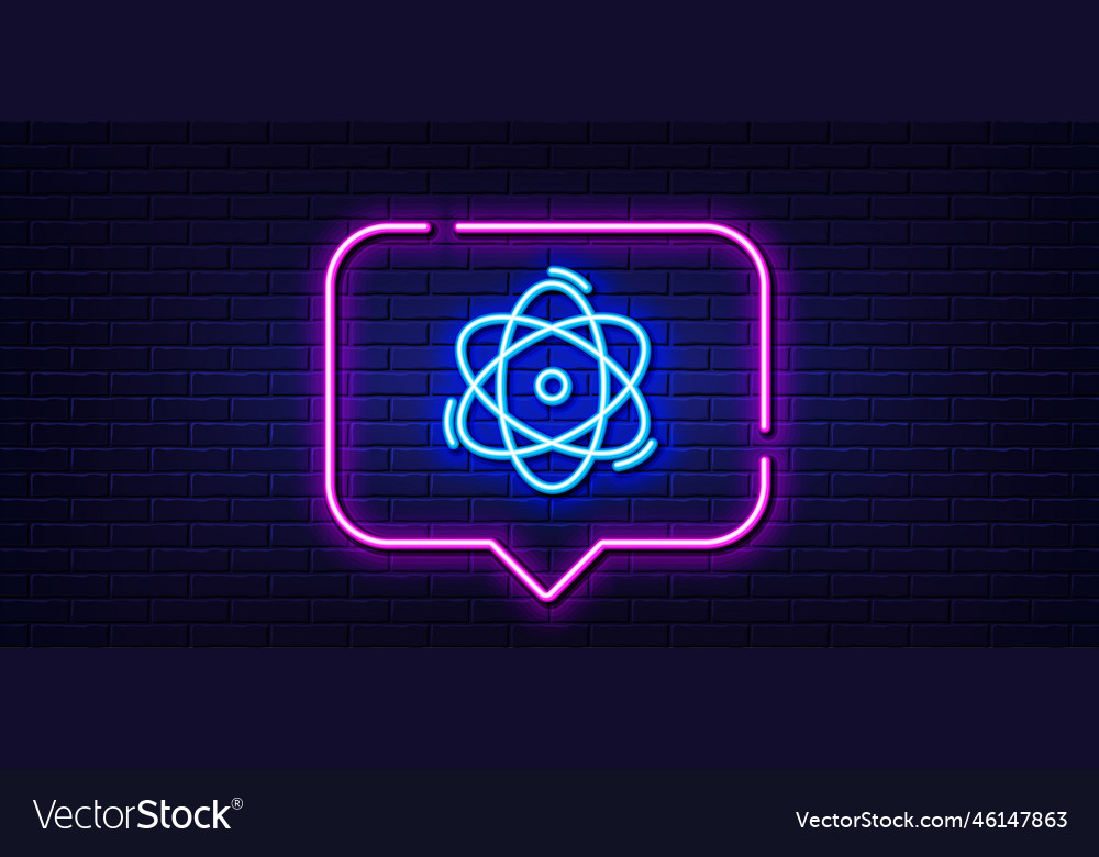 Atomlinie Icon Energiezeichen chemische Element