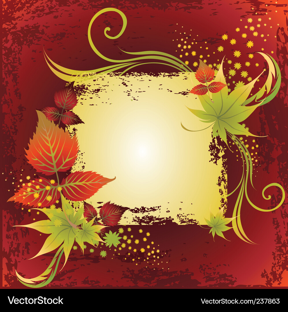 Autumn leafs Royalty Free Vector Image - VectorStock