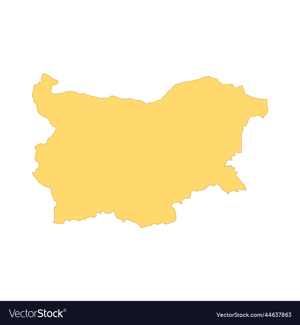 Bulgaria map color line element border Vector Image Bulgaria map color line element border