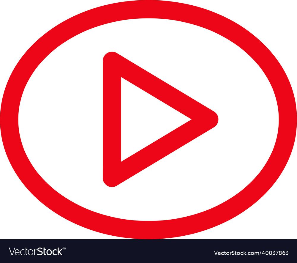 Button video player icon sign design vector image Button video player icon sign design