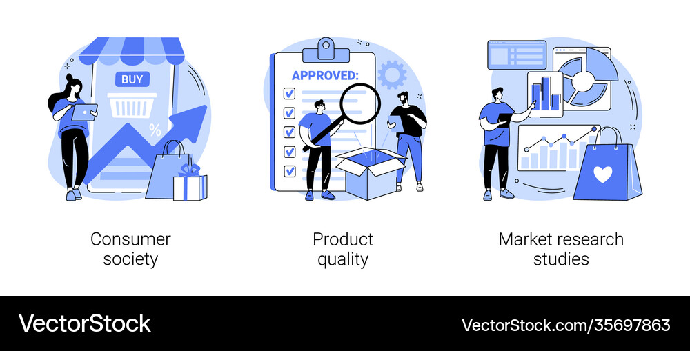 Customer satisfaction abstract concept Royalty Free Vector