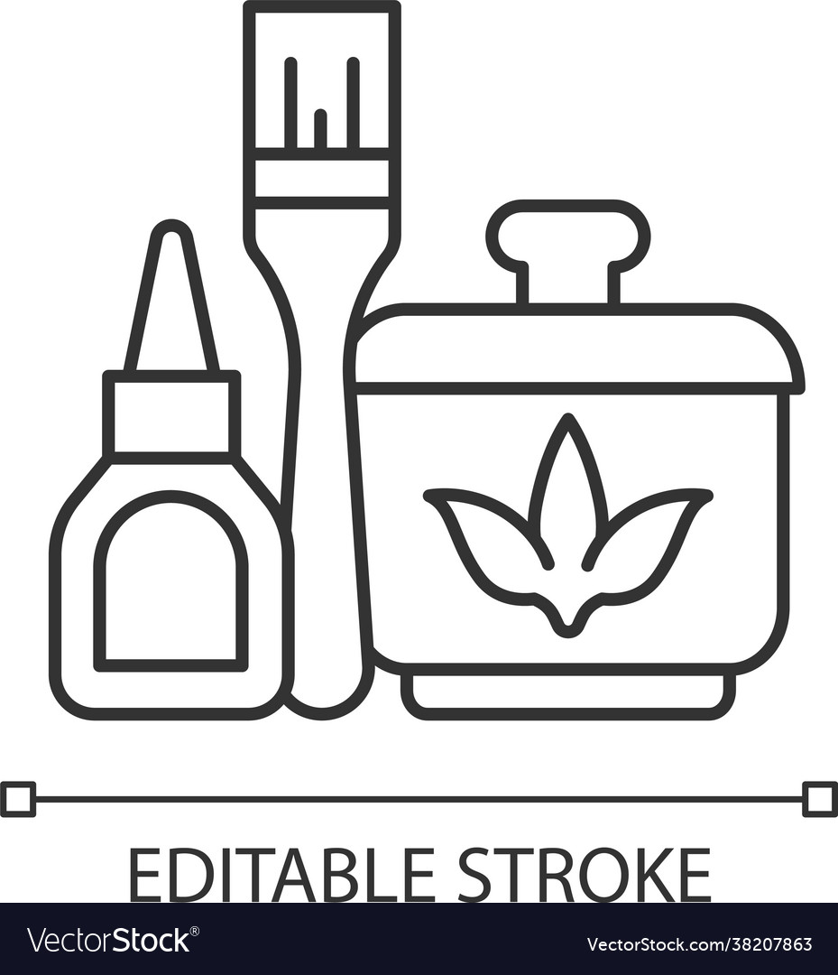 Decoupage linear icon vector image Decoupage linear icon