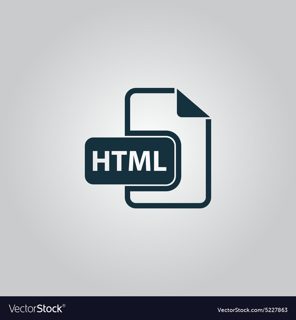 Html file extension icon