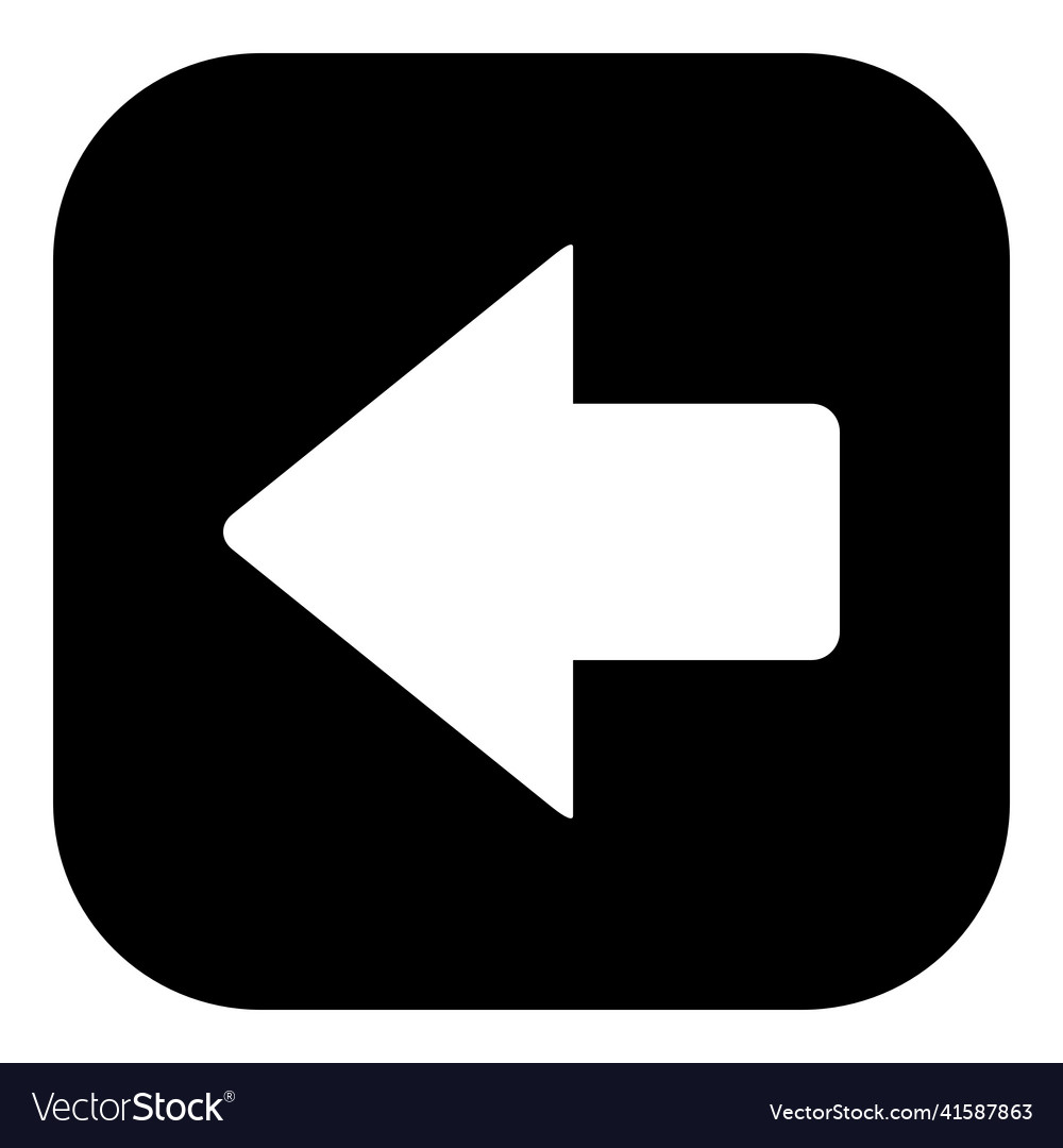 Left arrow and app icon