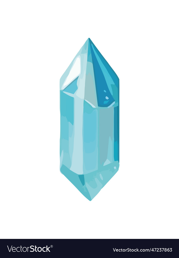 Reflection of wealth a solid diamond Royalty Free Vector