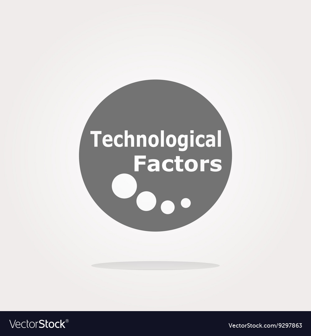 Technological factors web button icon