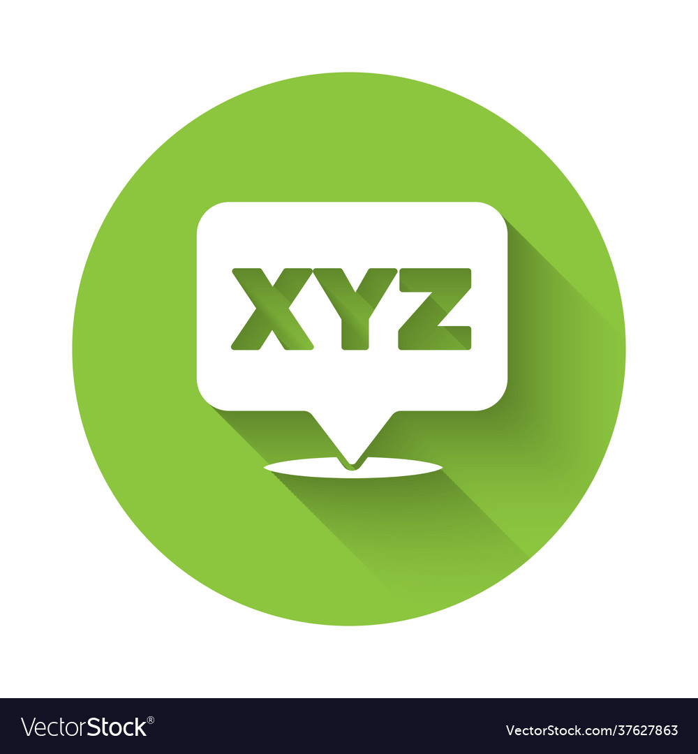 White xyz coordinate system icon isolated vector image White xyz coordinate system icon isolated