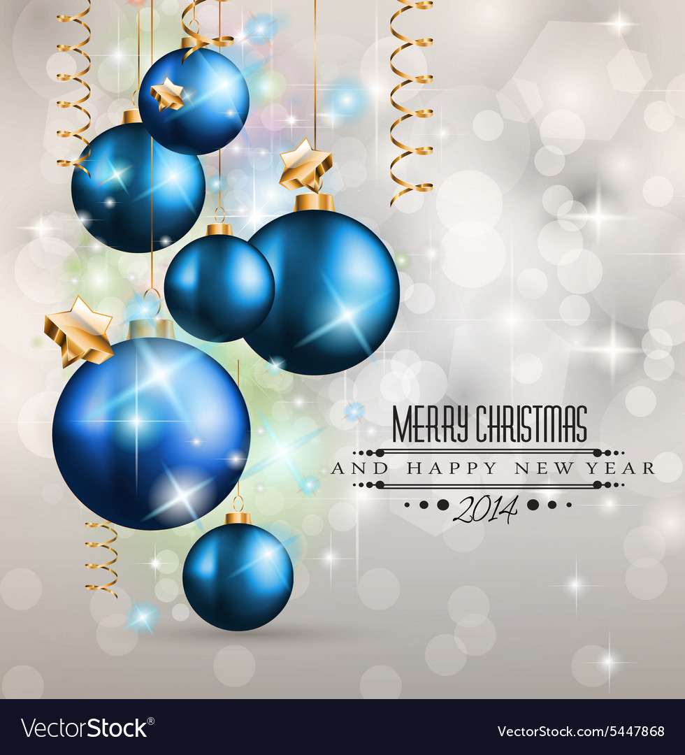 2014 christmas colorful background Royalty Free Vector Image