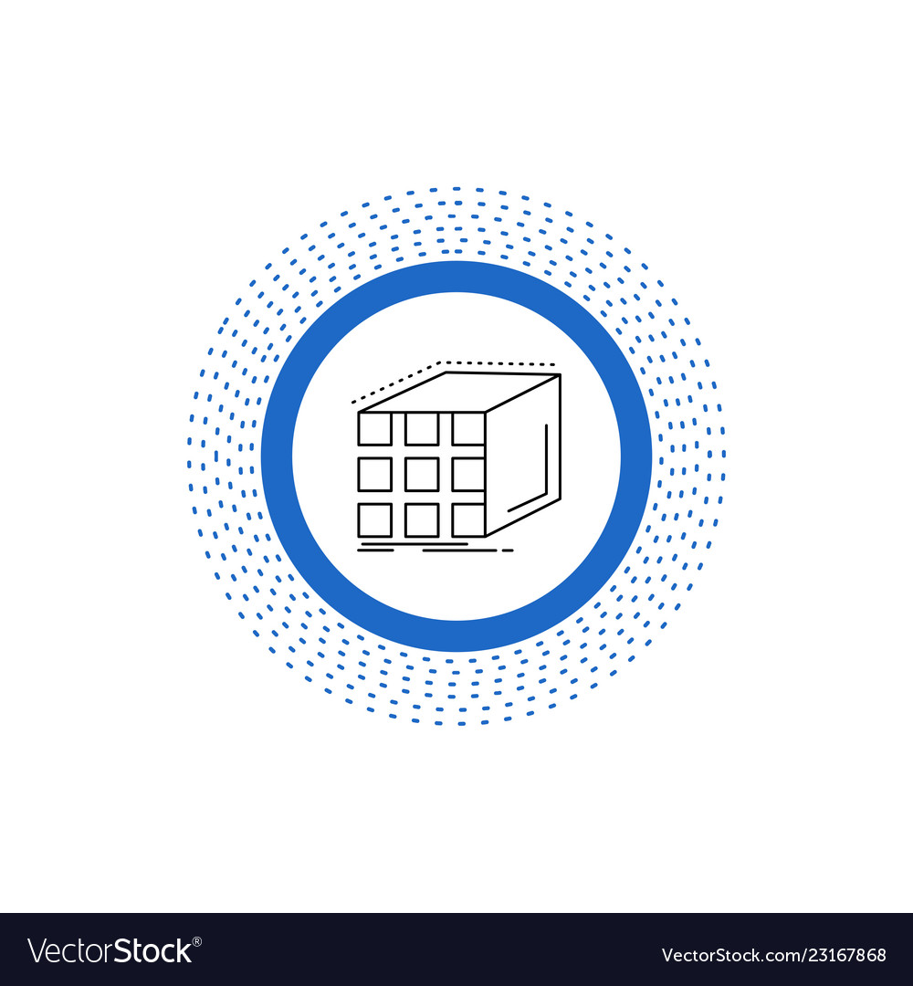 Abstract aggregation cube dimensional matrix line