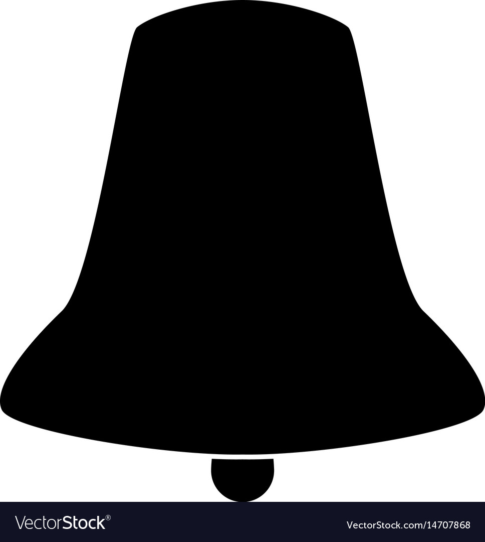 Bell The Black Color Icon Royalty Free Vector Image