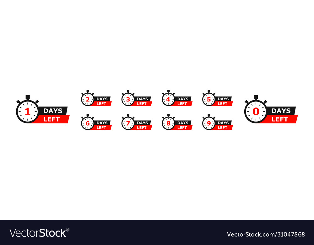 Countdown with clock isolated timer