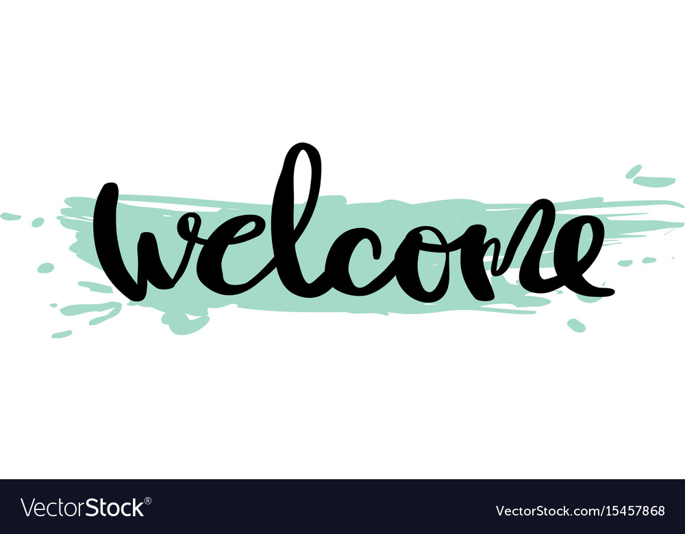 Elegant Welcome Calligraphy