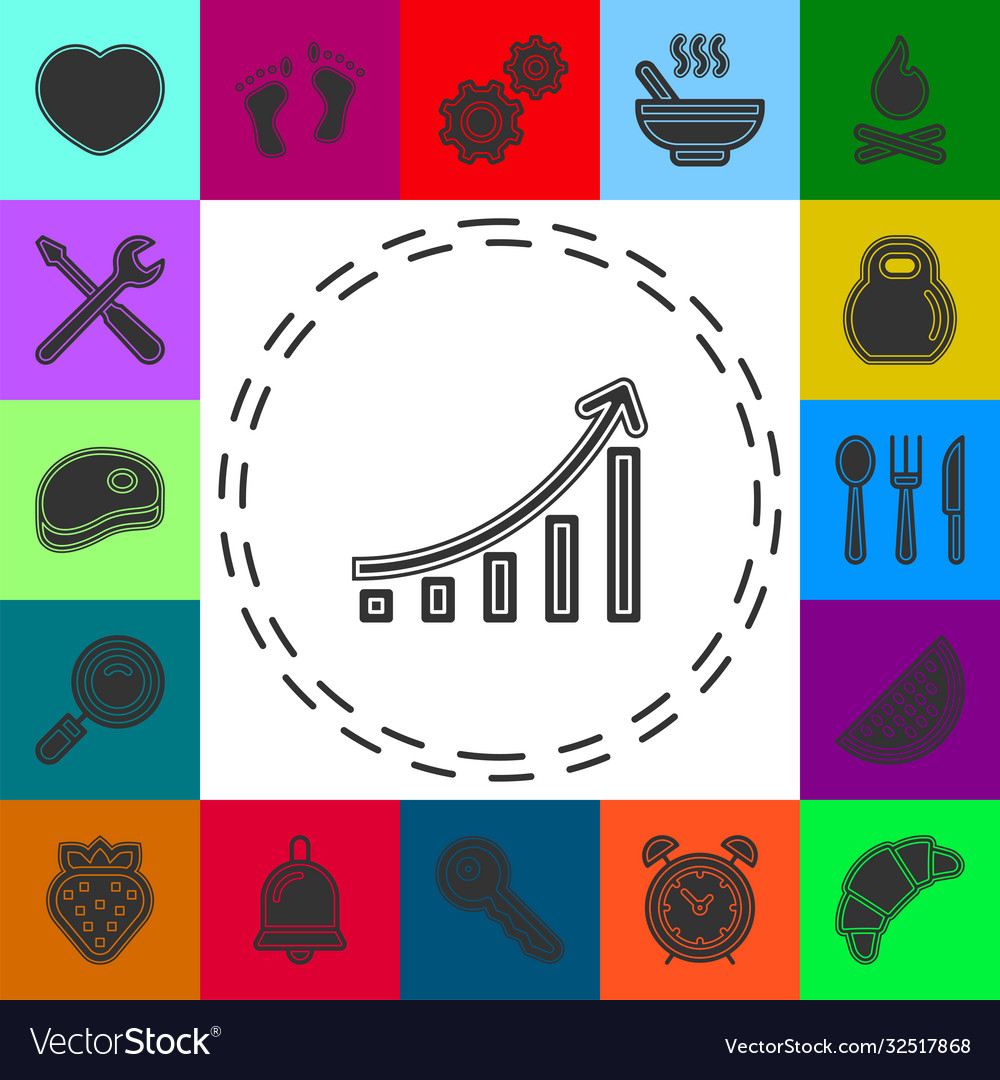 Financial graph - analytics chart data