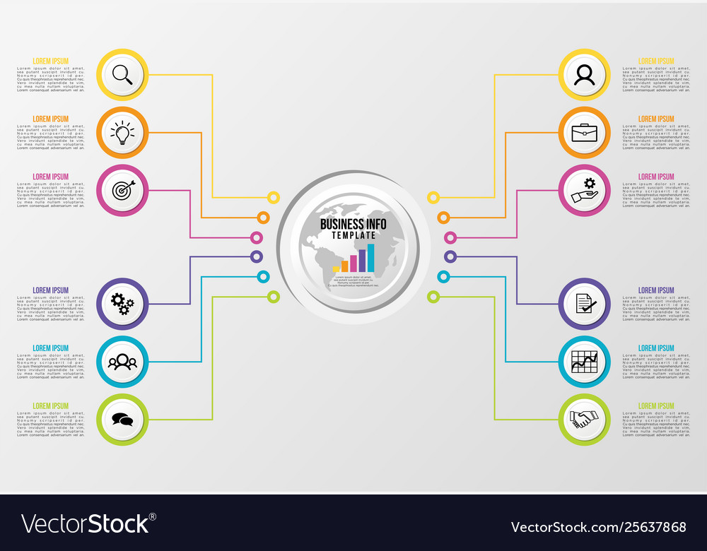 Infographic design template with options steps
