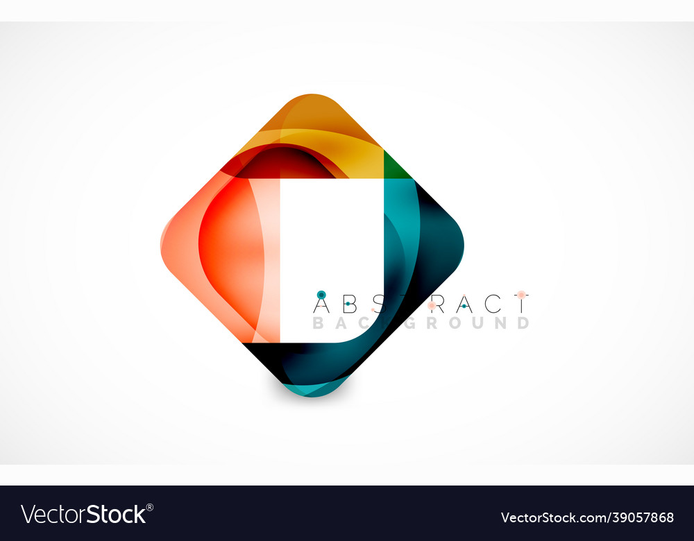 Minimal background abstract square shape vector image Minimal background abstract square shape
