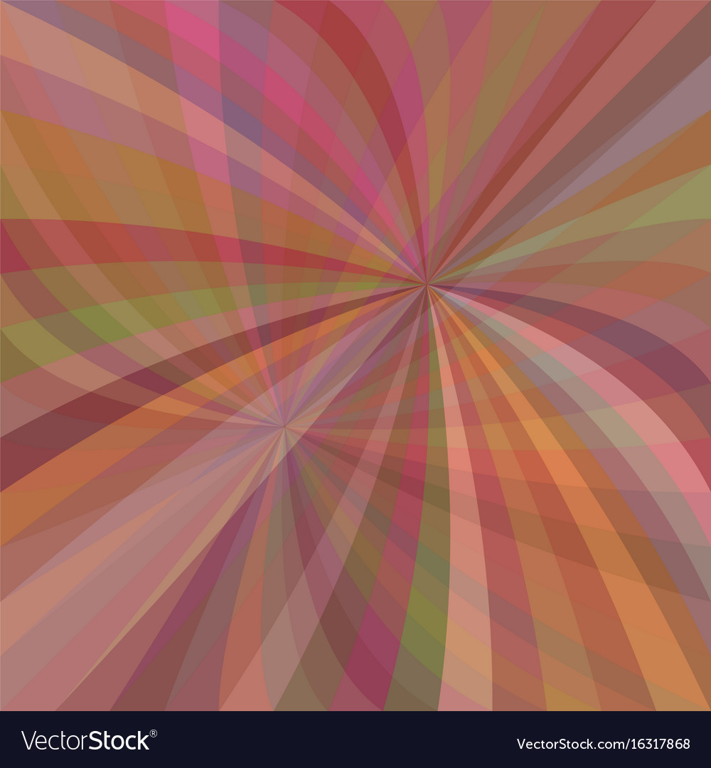 Multicolored curved ray burst background - design