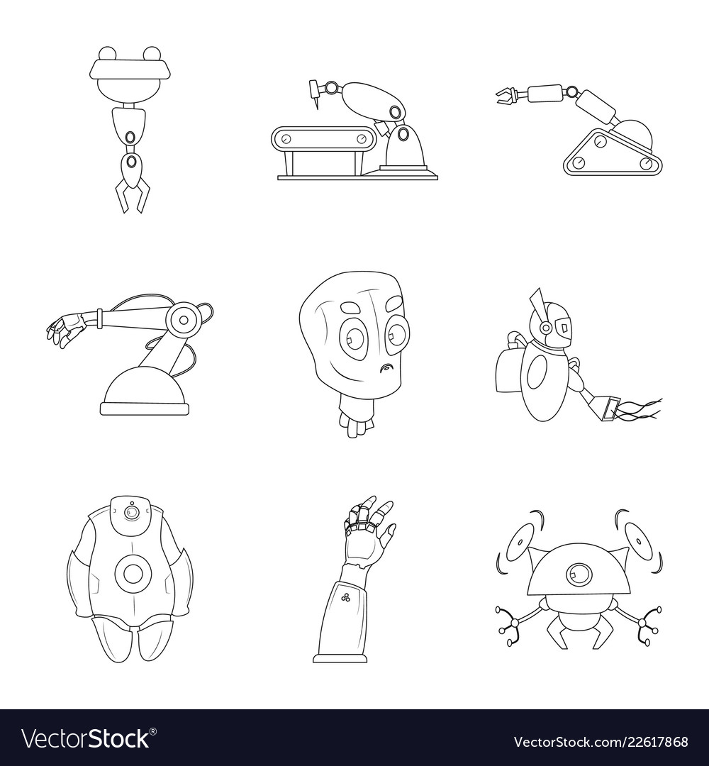 Robot and Factory Symbol Set