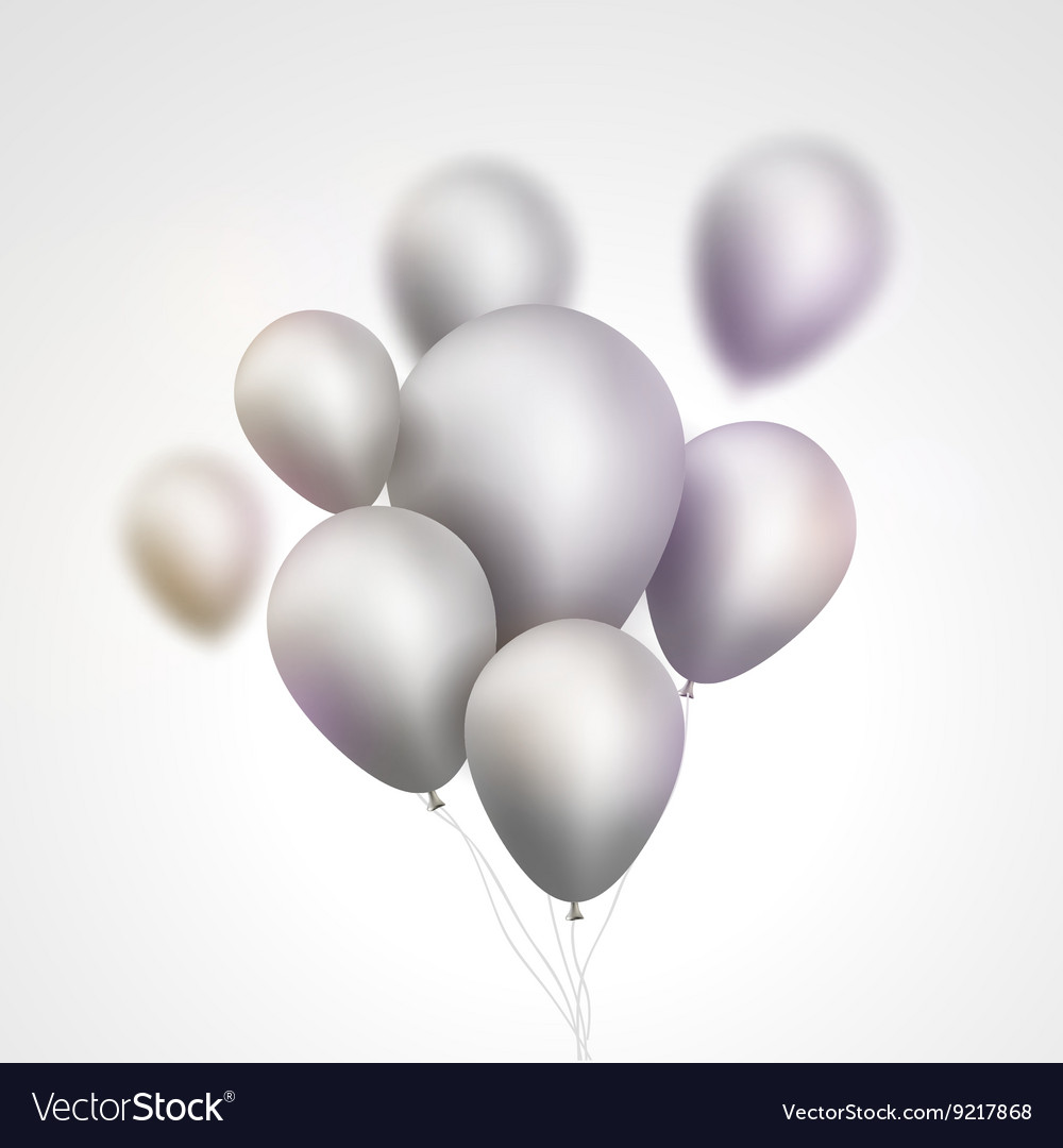 silver balloons