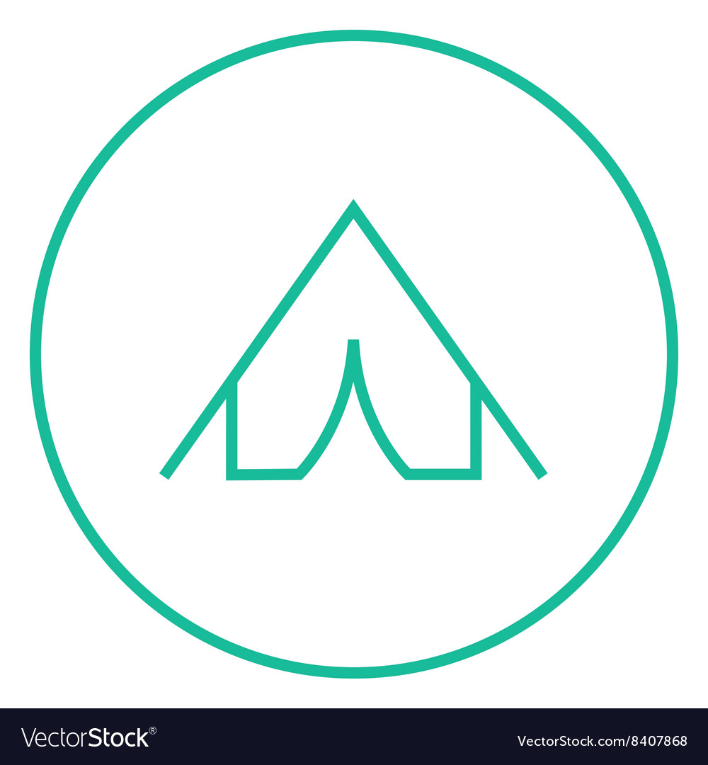 Tent line icon