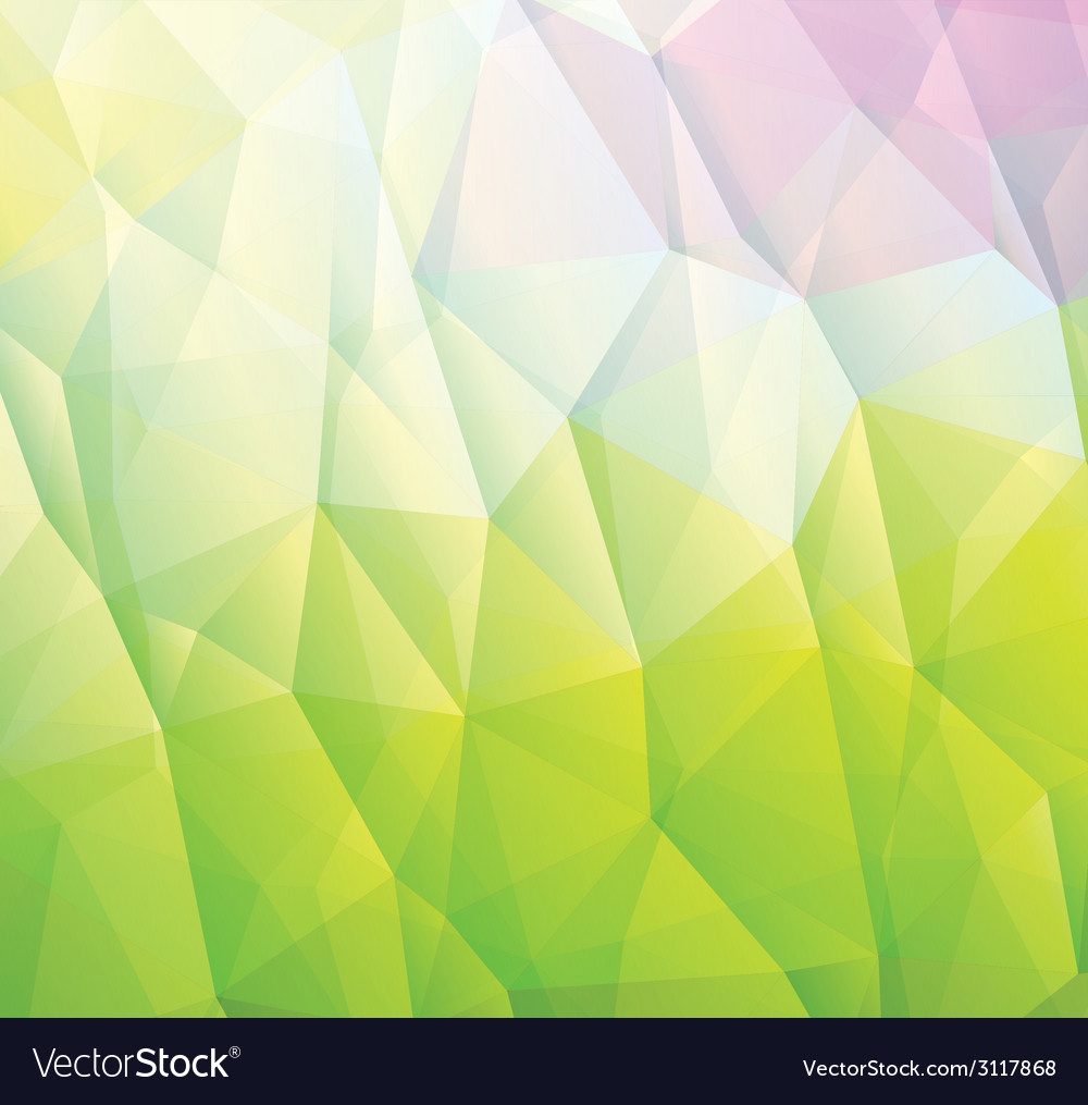 Triangular Green Abstract Background