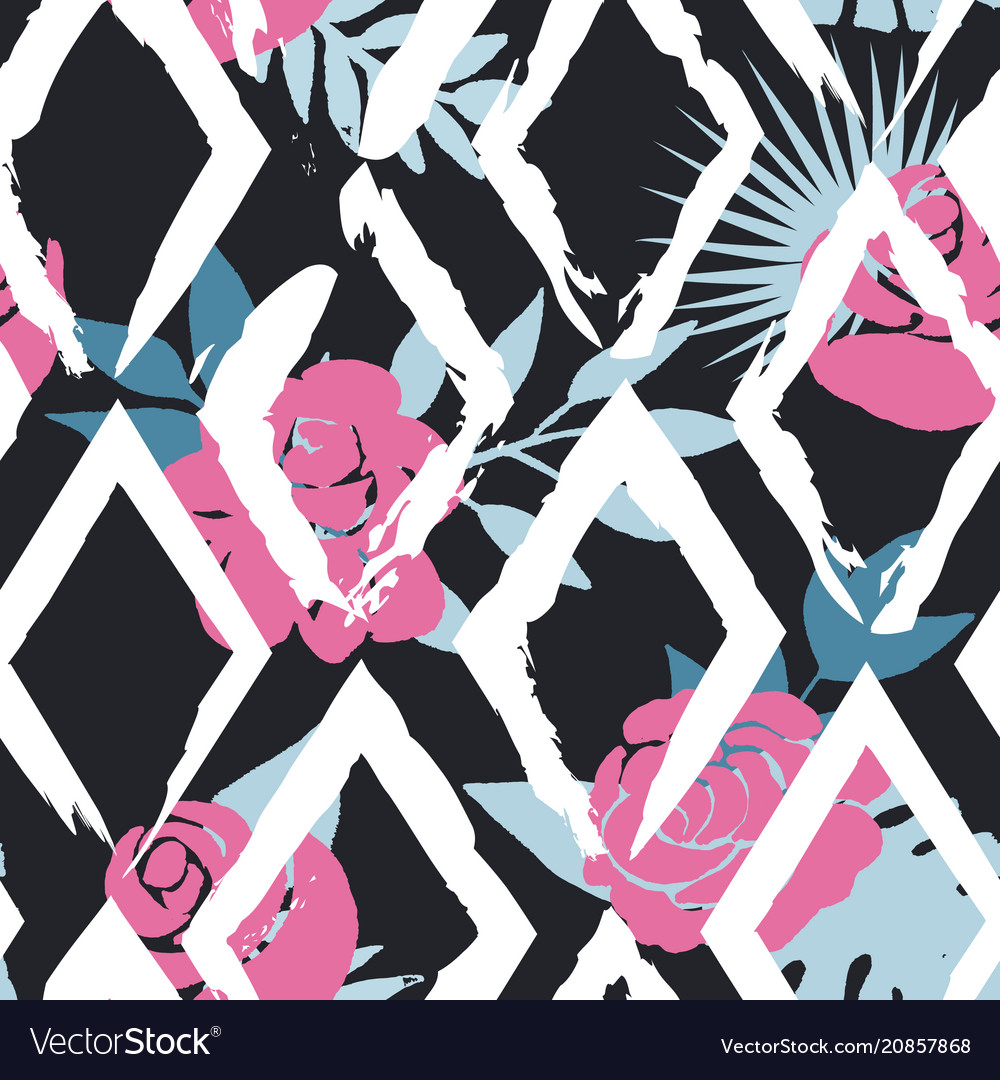 Tropical Floral Seamless Pattern